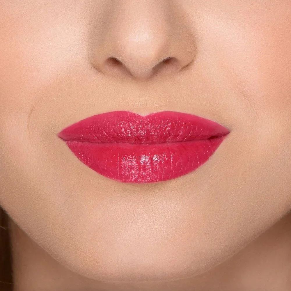 Too Faced Too Femme Heart Core Lipstick Cherry Red Gloss Discontinued
